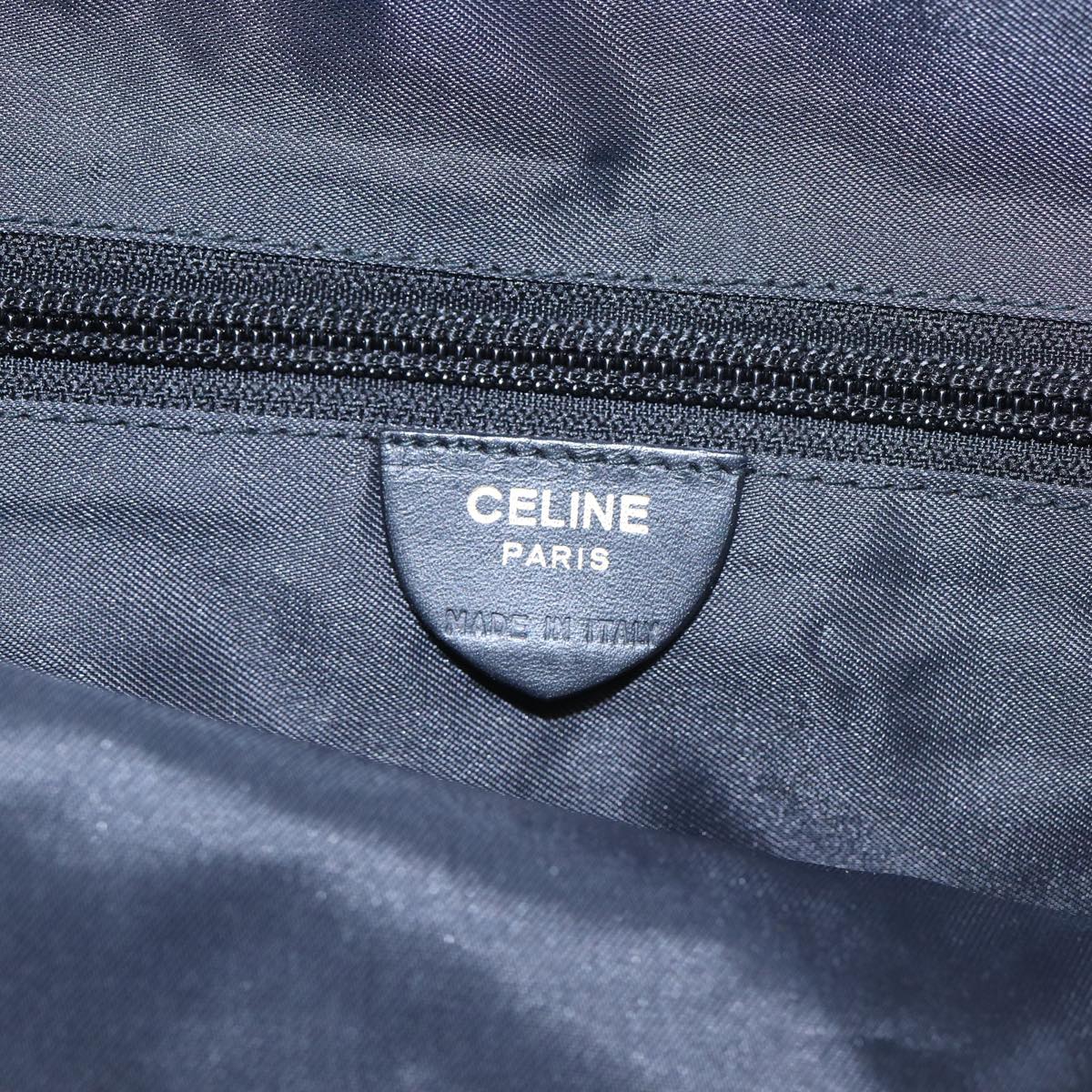 CELINE Shoulder Bag Nylon Black Auth 82007