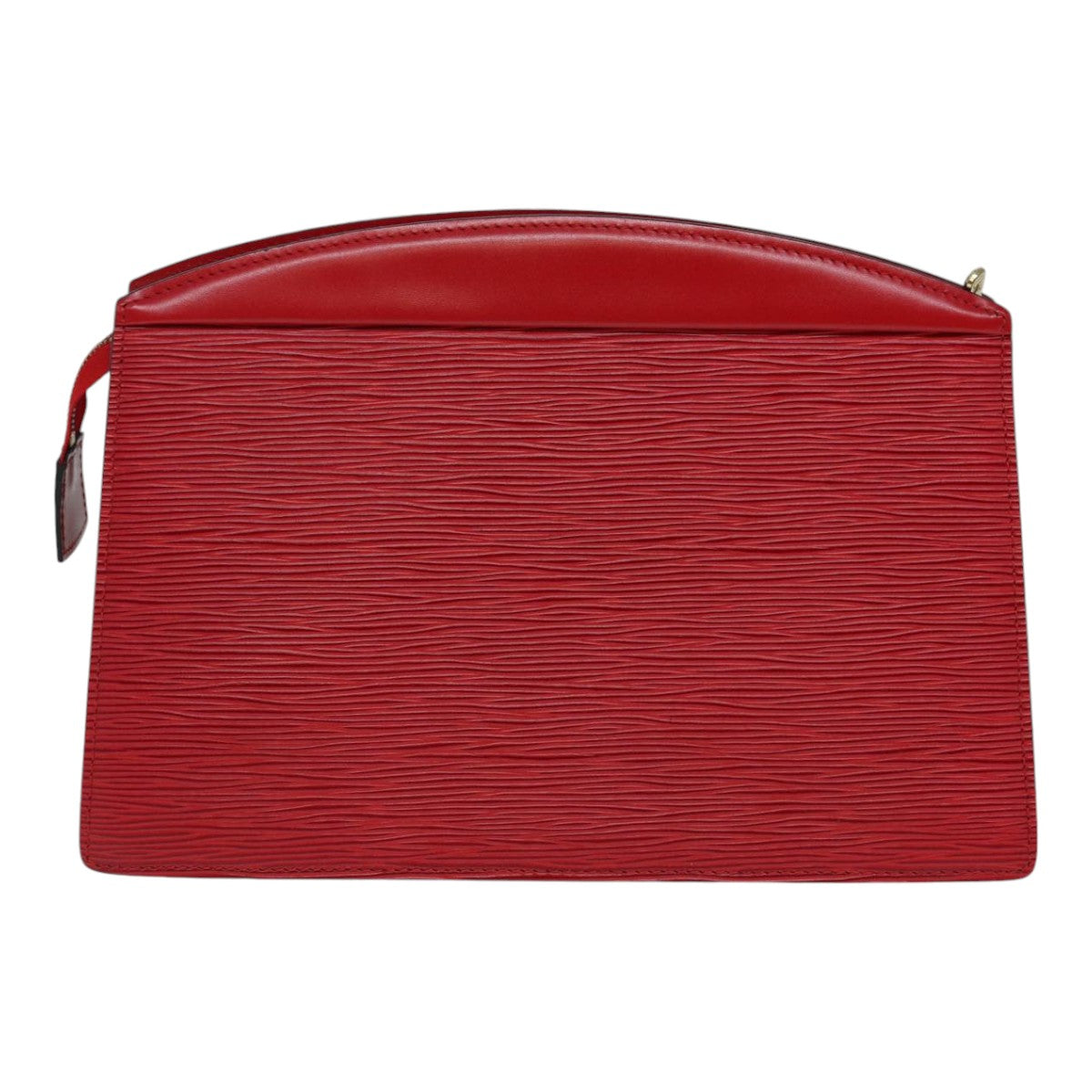 LOUIS VUITTON Epi Trousse Crete Clutch Bag Red M48407 LV Auth 82014