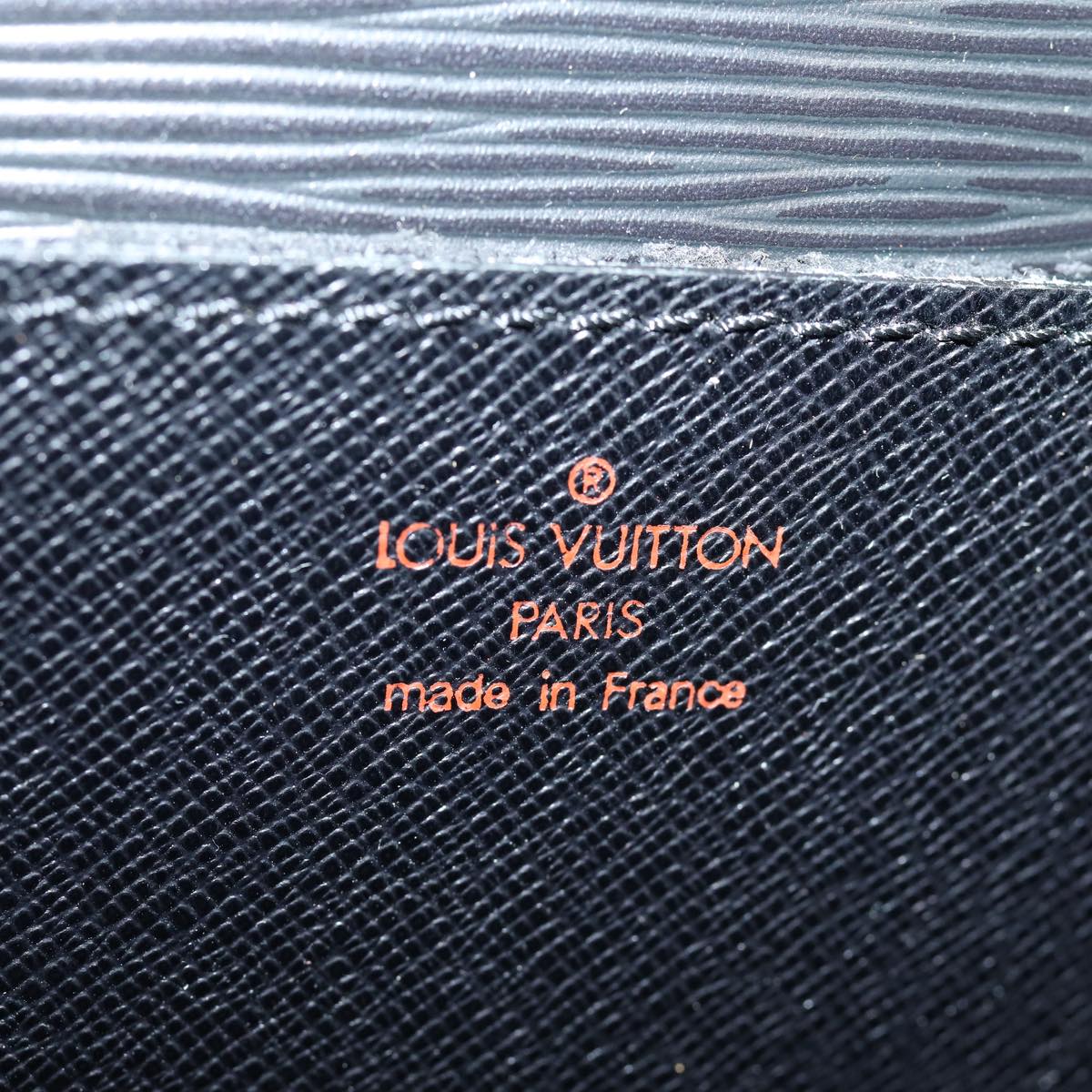 LOUIS VUITTON Epi Porte Documents Bandouliere Black M54462 LV Auth 82019