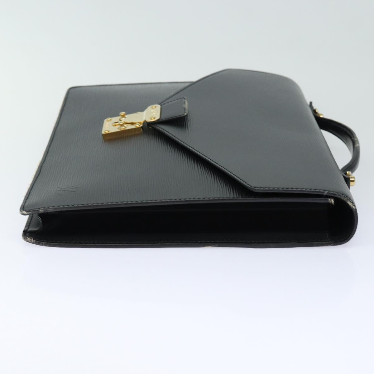 LOUIS VUITTON Epi Porte Documents Bandouliere Black M54462 LV Auth 82019