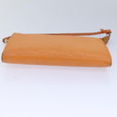 LOUIS VUITTON Epi Pochette Accessoires Pouch Orange Mandarin M5294H Auth 82026-5