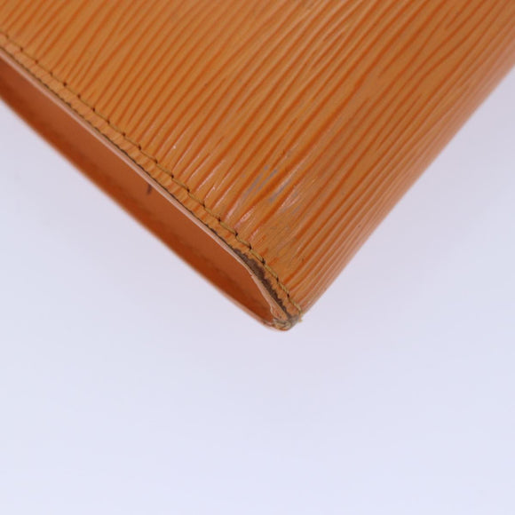 LOUIS VUITTON Epi Pochette Accessoires Pouch Orange Mandarin M5294H Auth 82026