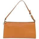 LOUIS VUITTON Epi Pochette Accessoires Pouch Orange Mandarin M5294H Auth 82026-13