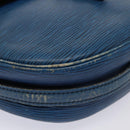 LOUIS VUITTON Epi June Feuille MM Shoulder Bag Blue M52155 LV Auth 82031-16