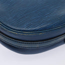 LOUIS VUITTON Epi June Feuille MM Shoulder Bag Blue M52155 LV Auth 82031-18