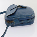 LOUIS VUITTON Epi June Feuille MM Shoulder Bag Blue M52155 LV Auth 82031-4