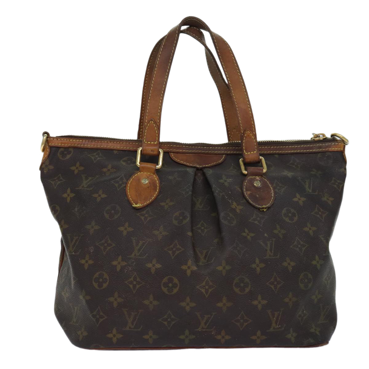 LOUIS VUITTON Monogram Palermo PM Tote Bag M40145 LV Auth 82039 - 0