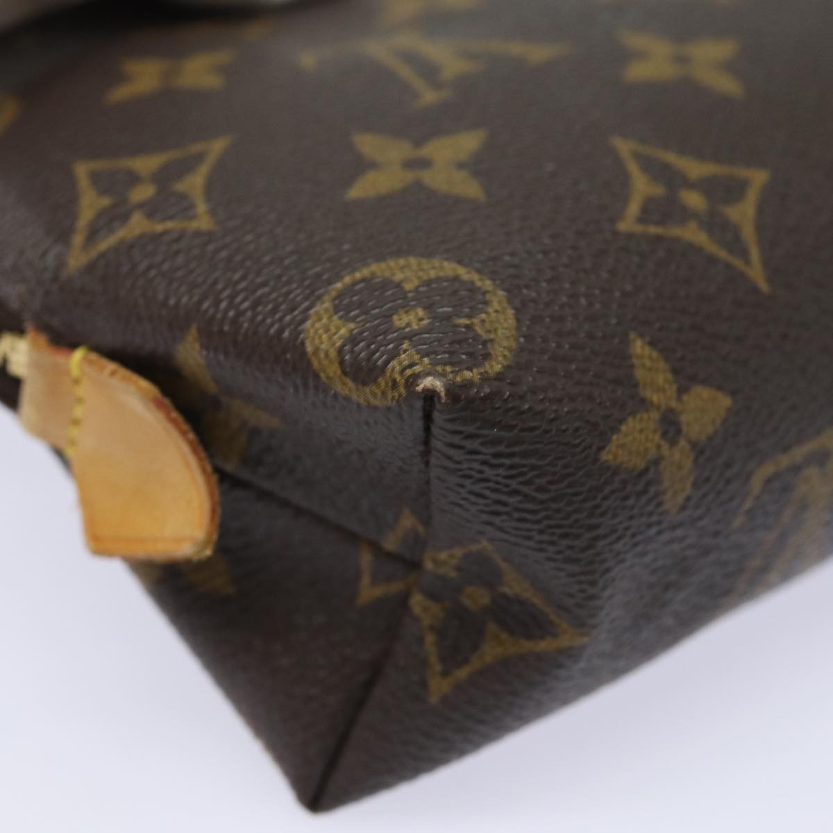 LOUIS VUITTON Monogram Pochette Cosmetic PM Cosmetic Pouch M47515 LV Auth 82042