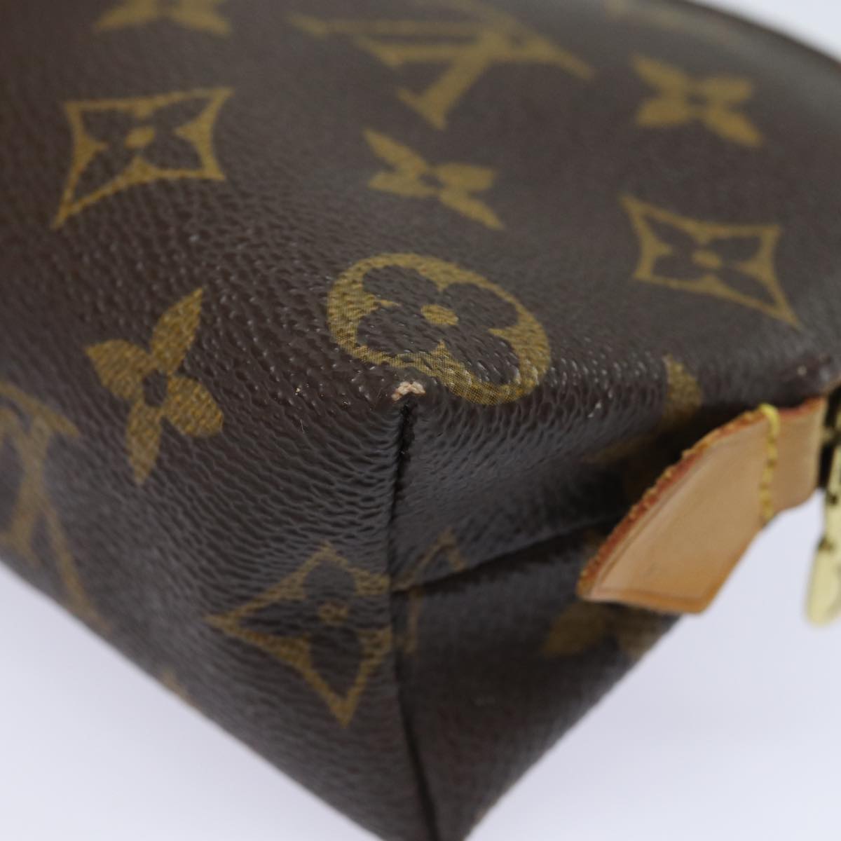 LOUIS VUITTON Monogram Pochette Cosmetic PM Cosmetic Pouch M47515 LV Auth 82042