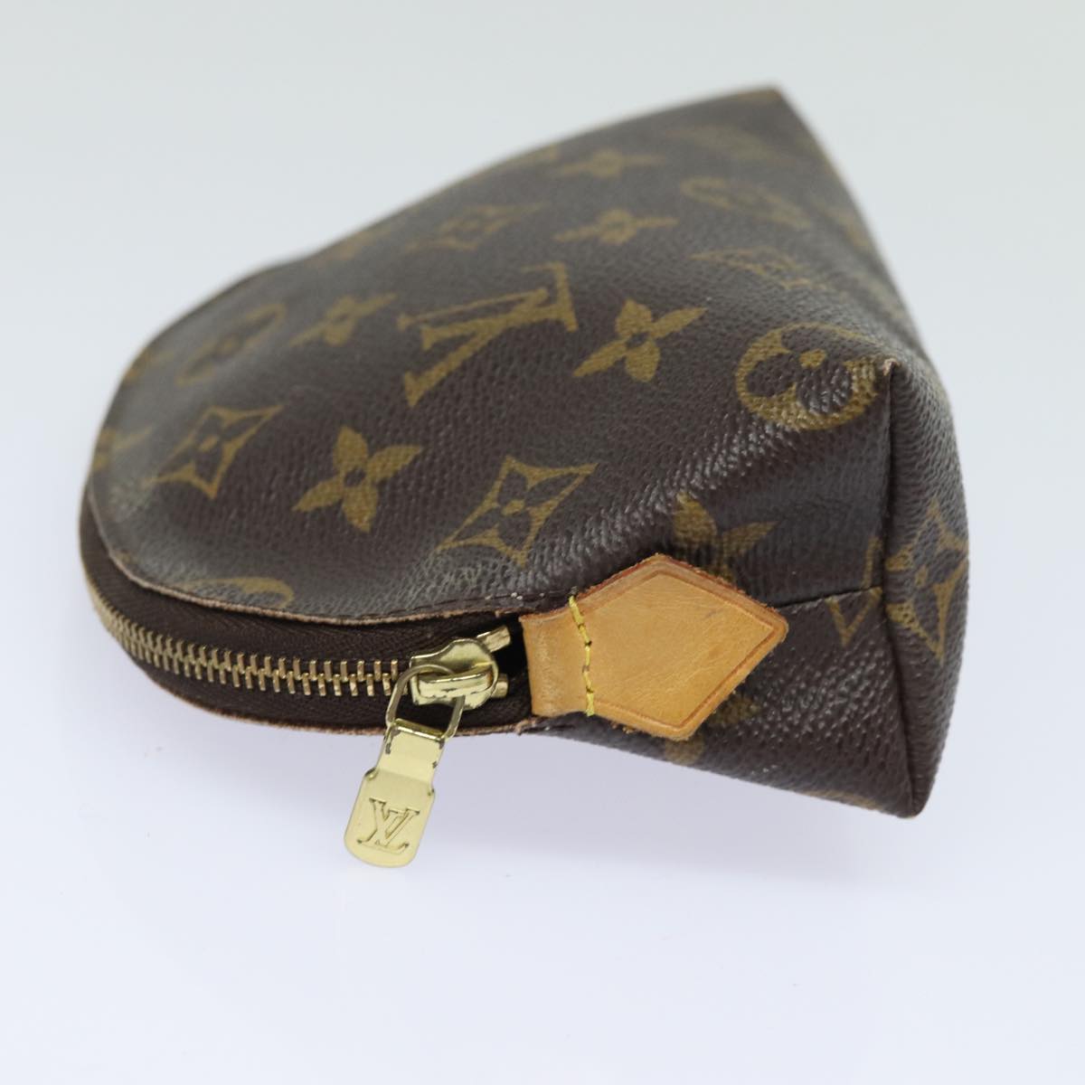 LOUIS VUITTON Monogram Pochette Cosmetic PM Cosmetic Pouch M47515 LV Auth 82042