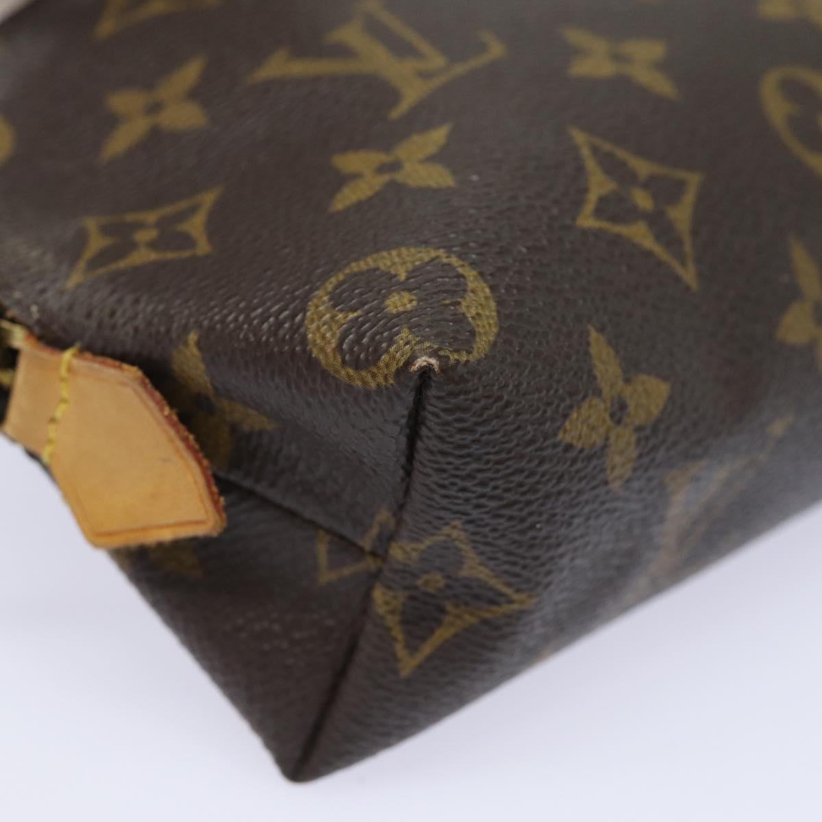 LOUIS VUITTON Monogram Pochette Cosmetic PM Cosmetic Pouch M47515 LV Auth 82042