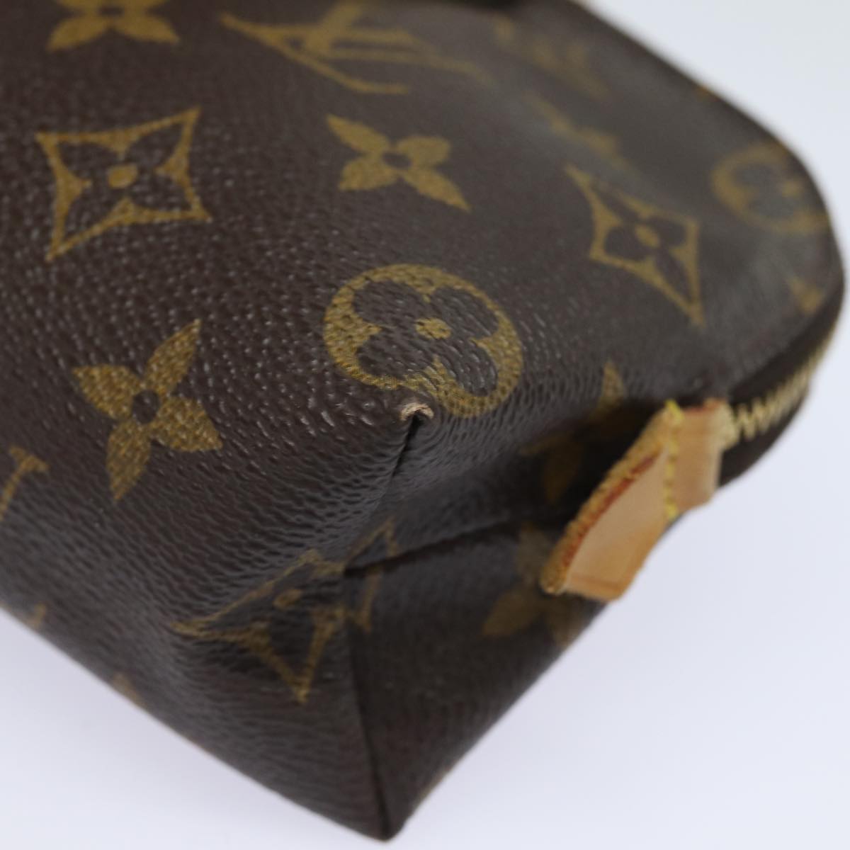 LOUIS VUITTON Monogram Pochette Cosmetic PM Cosmetic Pouch M47515 LV Auth 82042