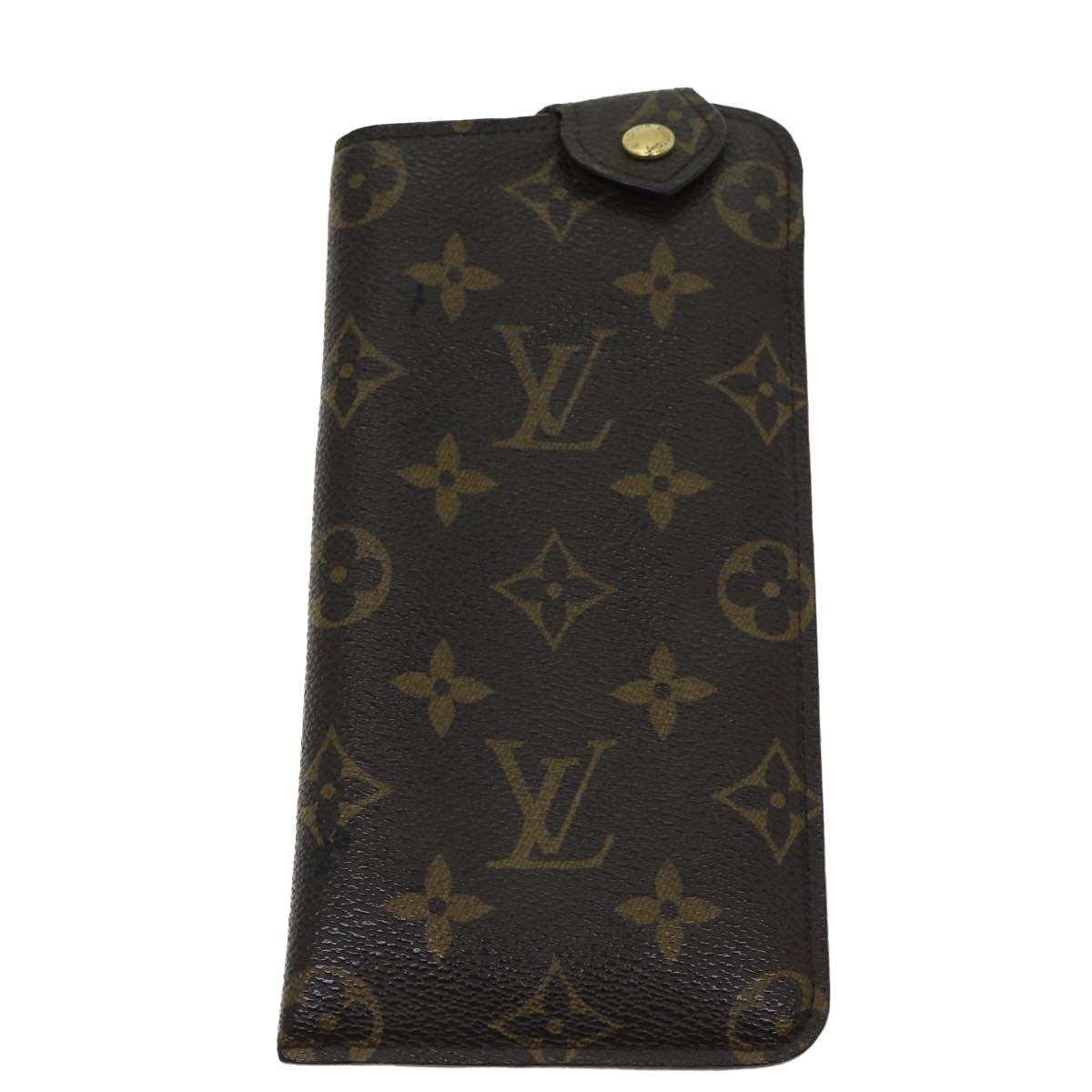 LOUIS VUITTON Monogram Etui Lunette MM Glasses Case M66544 LV Auth 82045