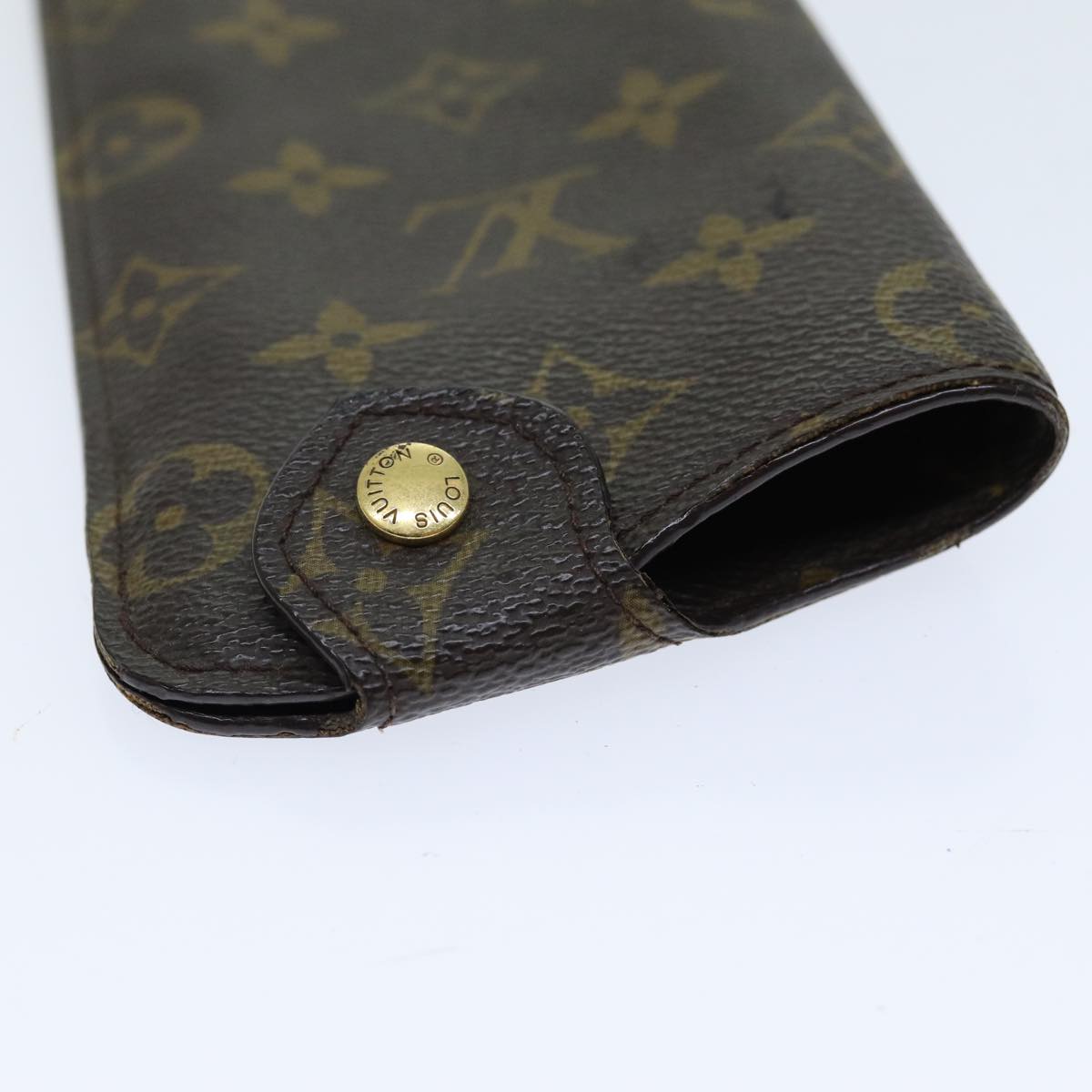 LOUIS VUITTON Monogram Etui Lunette MM Glasses Case M66544 LV Auth 82045