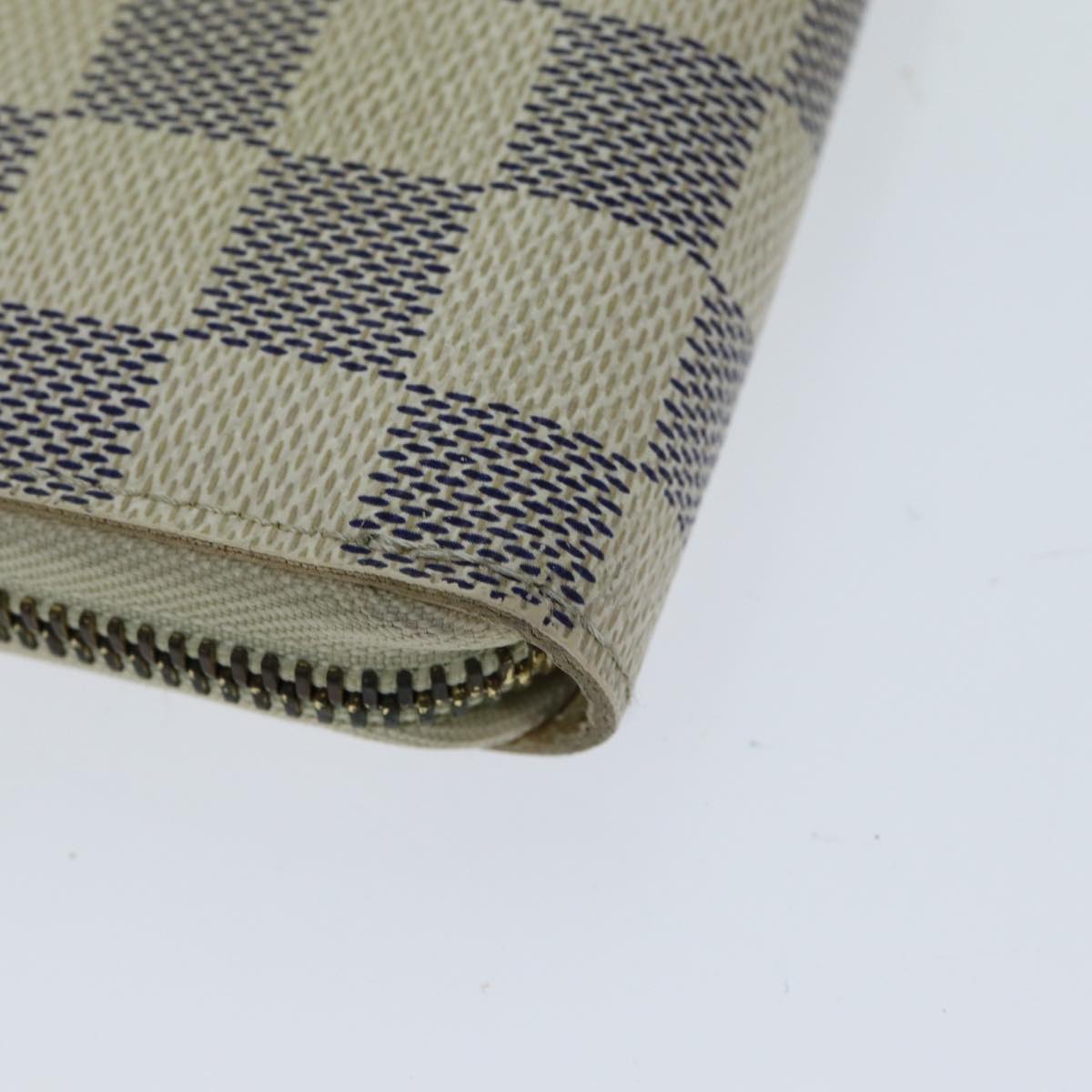 LOUIS VUITTON Damier Azur Zippy Organizer Long Wallet N60012 LV Auth 82048