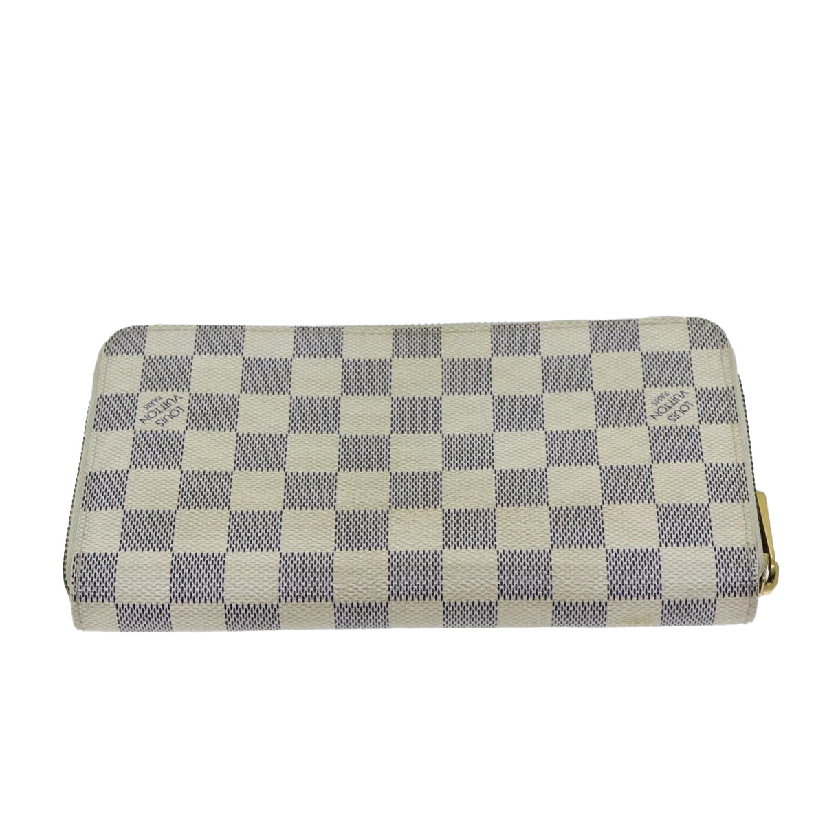 LOUIS VUITTON Damier Azur Zippy Organizer Long Wallet N60012 LV Auth 82048 - 0