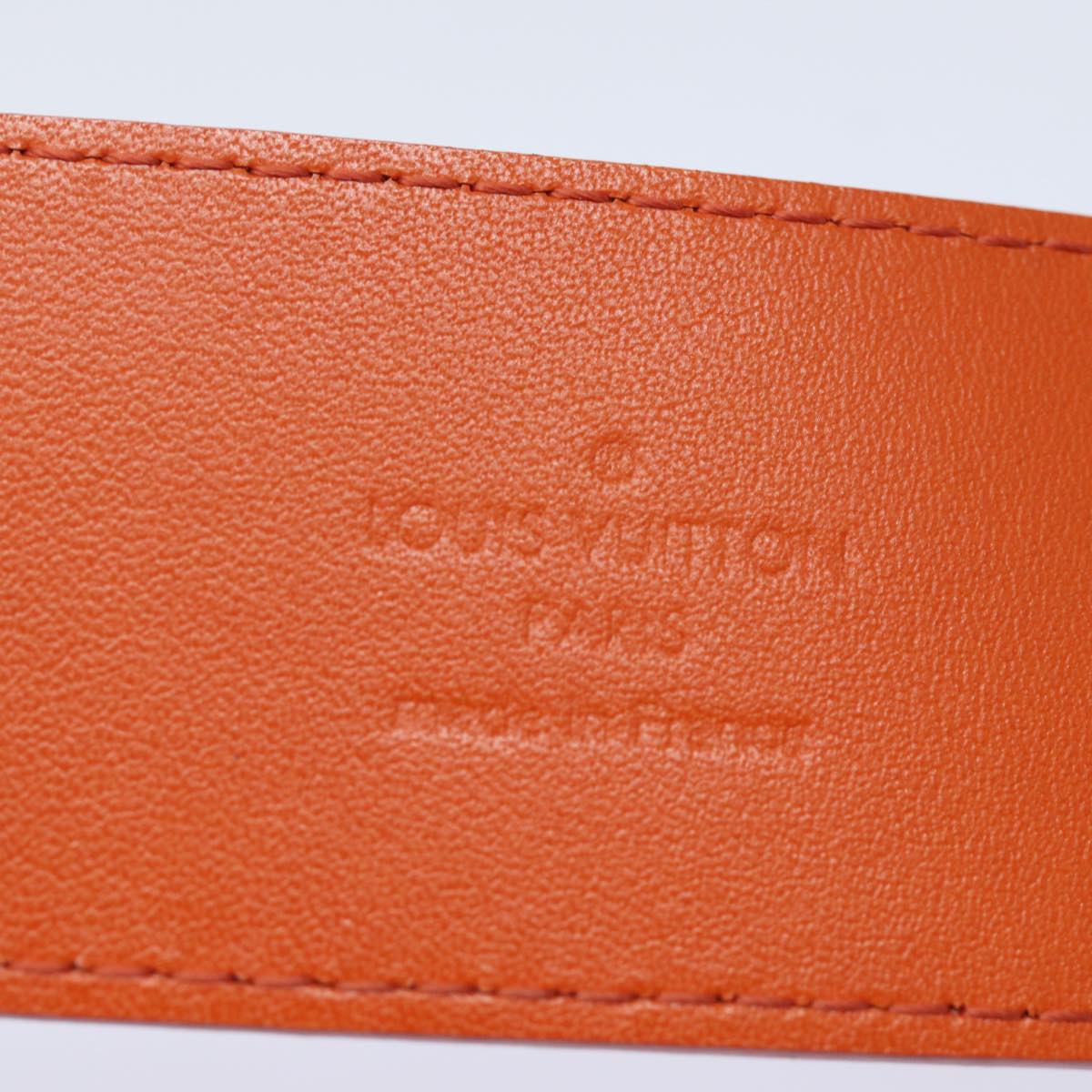 LOUIS VUITTON Epi Ceinture Belt 40.2"" Orange Mandarin M9738X LV Auth 82064