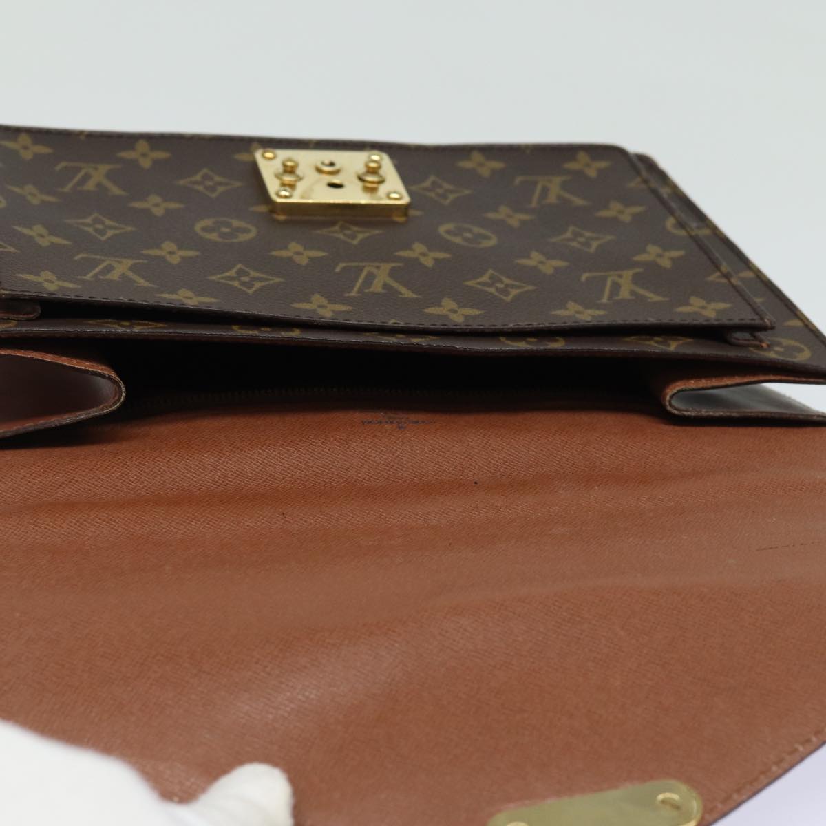 LOUIS VUITTON Monogram Monceau Hand Bag 2way M51185 LV Auth 82066