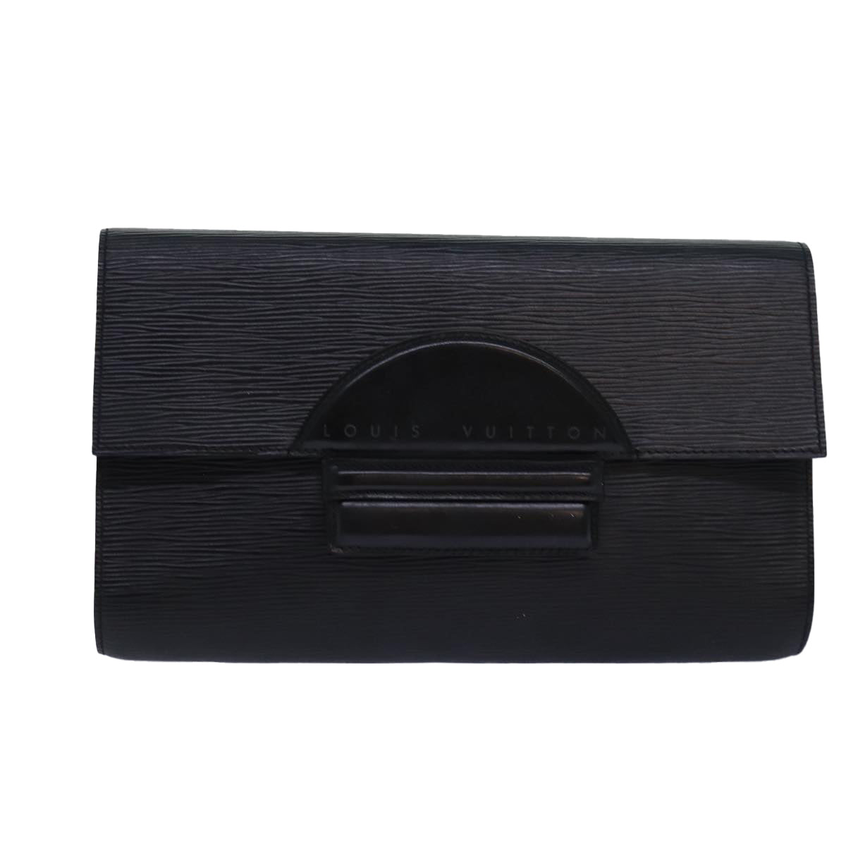 LOUIS VUITTON Epi Chaillot Clutch Bag Black M52542 LV Auth 82070