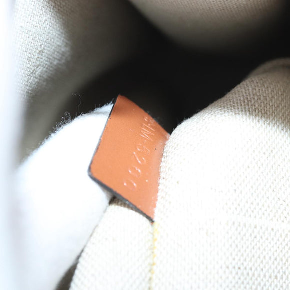 CELINE Mini Vertical Cabas Handtasche Canvas 2-Wege Weiß Auth 82073