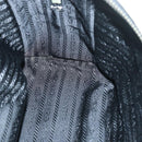 PRADA Hand Bag Canvas Gray Auth 82074-19