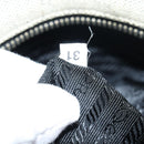 PRADA Hand Bag Canvas Gray Auth 82074-11