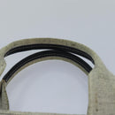 PRADA Hand Bag Canvas Gray Auth 82074-8