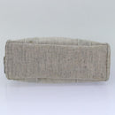 PRADA Hand Bag Canvas Gray Auth 82074-5