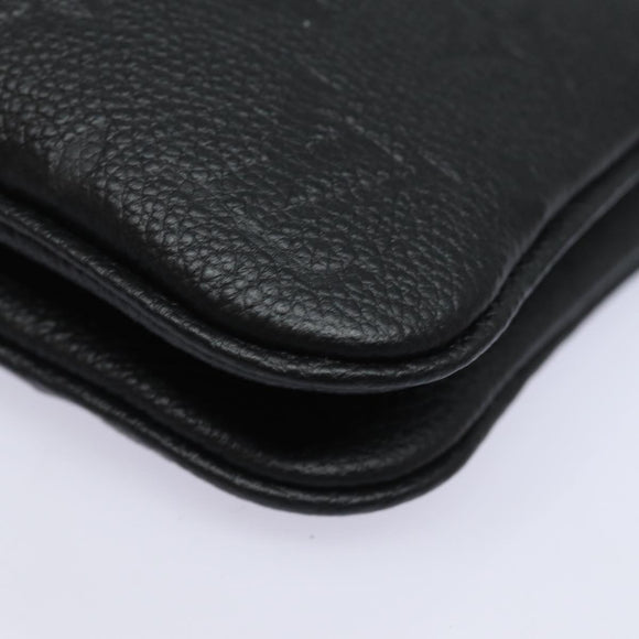 LOUIS VUITTON Monogram Empreinte Pochette Double Zip Bag M68568 LV Auth 82076SM