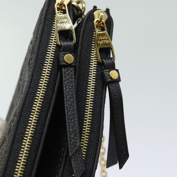 LOUIS VUITTON Monogram Empreinte Pochette Double Zip Bag M68568 LV Auth 82076SM