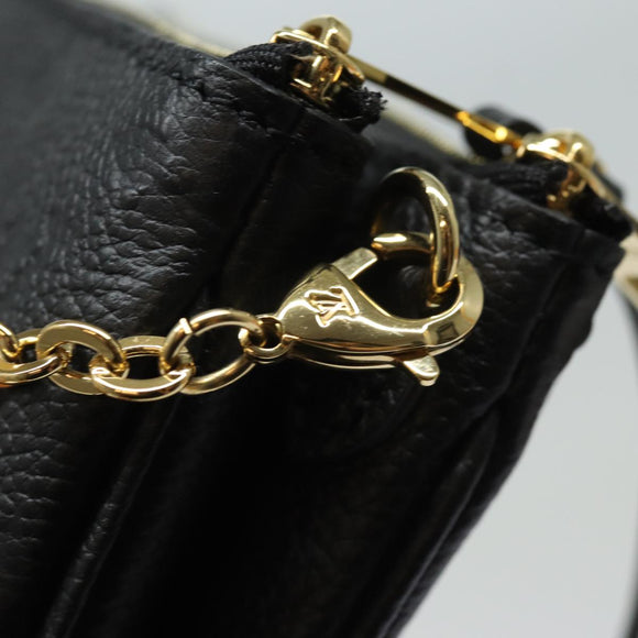 LOUIS VUITTON Monogram Empreinte Pochette Double Zip Bag M68568 LV Auth 82076SM