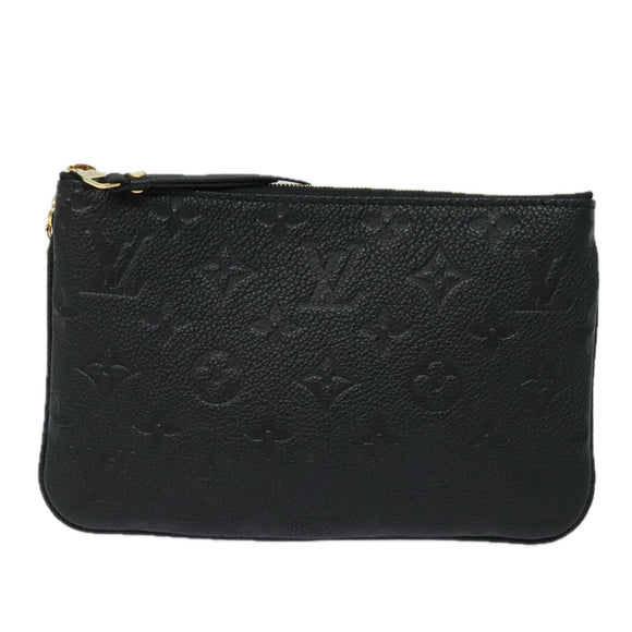 LOUIS VUITTON Monogram Empreinte Pochette Double Zip Bag M68568 LV Auth 82076SM
