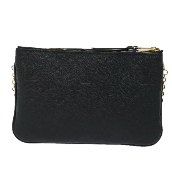 LOUIS VUITTON Monogram Empreinte Pochette Double Zip Bag M68568 LV Auth 82076SM