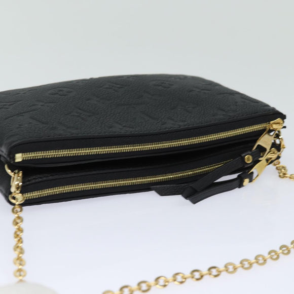 LOUIS VUITTON Monogram Empreinte Pochette Double Zip Bag M68568 LV Auth 82076SM