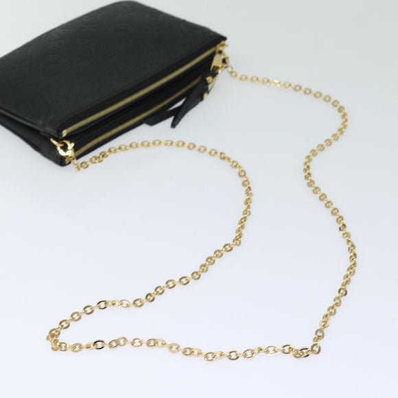 LOUIS VUITTON Monogram Empreinte Pochette Double Zip Bag M68568 LV Auth 82076SM