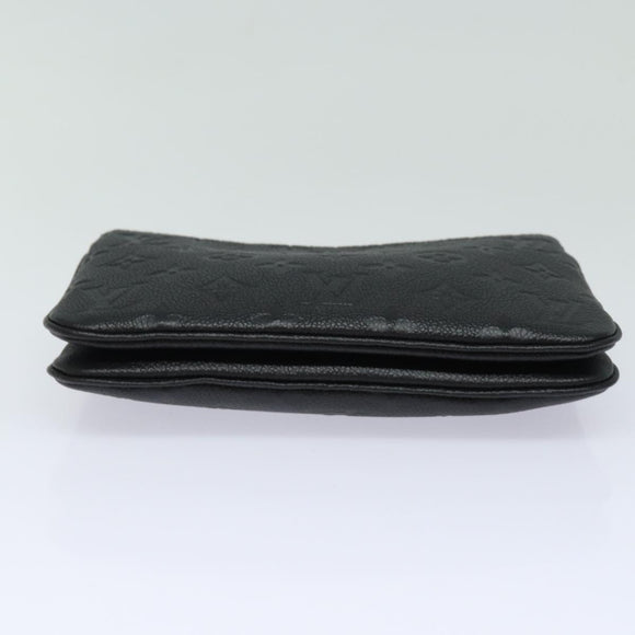 LOUIS VUITTON Monogram Empreinte Pochette Double Zip Bag M68568 LV Auth 82076SM