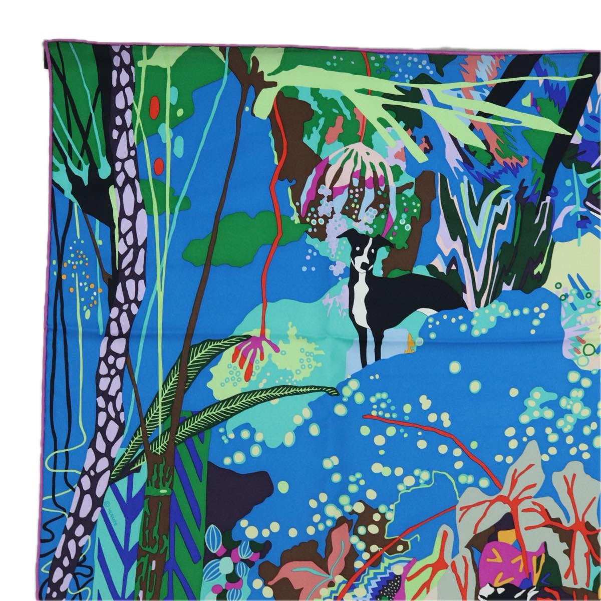 HERMES Carre 90 Scarf En Liberte Silk Multicolor Auth 82077 - 0