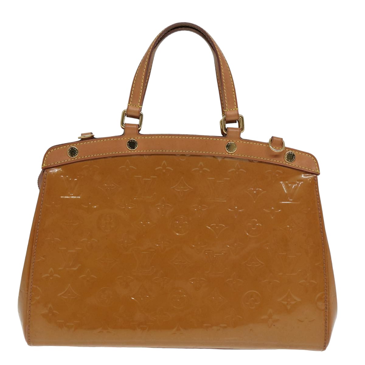 LOUIS VUITTON Monogram Vernis Blair MM Hand Bag Noisette LV Auth 82082