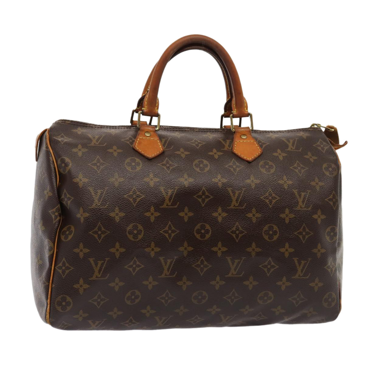 LOUIS VUITTON Monogram Speedy 35 Hand Bag M41524 LV Auth 82085