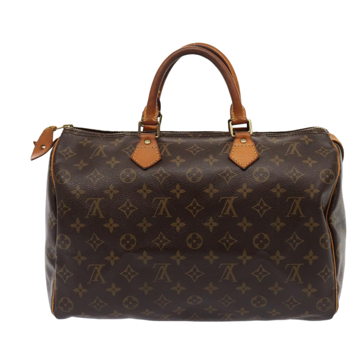 LOUIS VUITTON Monogram Speedy 35 Hand Bag M41524 LV Auth 82085