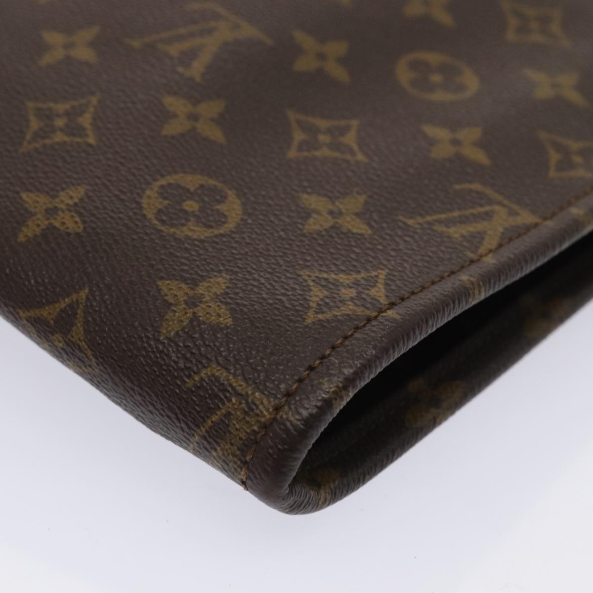 LOUIS VUITTON Monogram Poche Document Briefcase M53400 LV Auth 82087