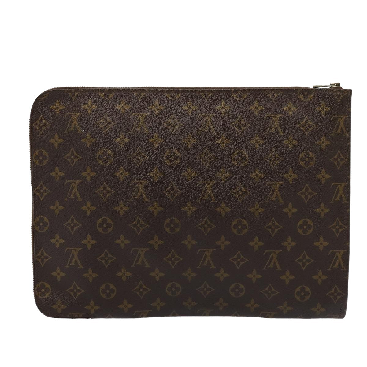 LOUIS VUITTON Monogram Poche Document Briefcase M53400 LV Auth 82087 - 0