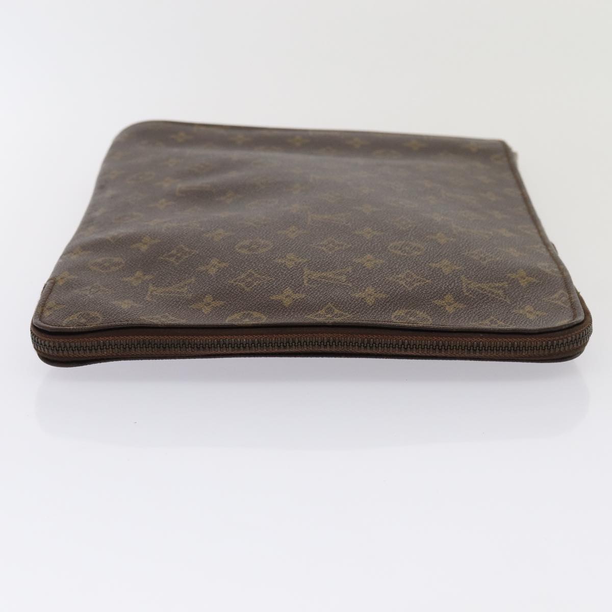 LOUIS VUITTON Monogram Poche Document Briefcase M53400 LV Auth 82087