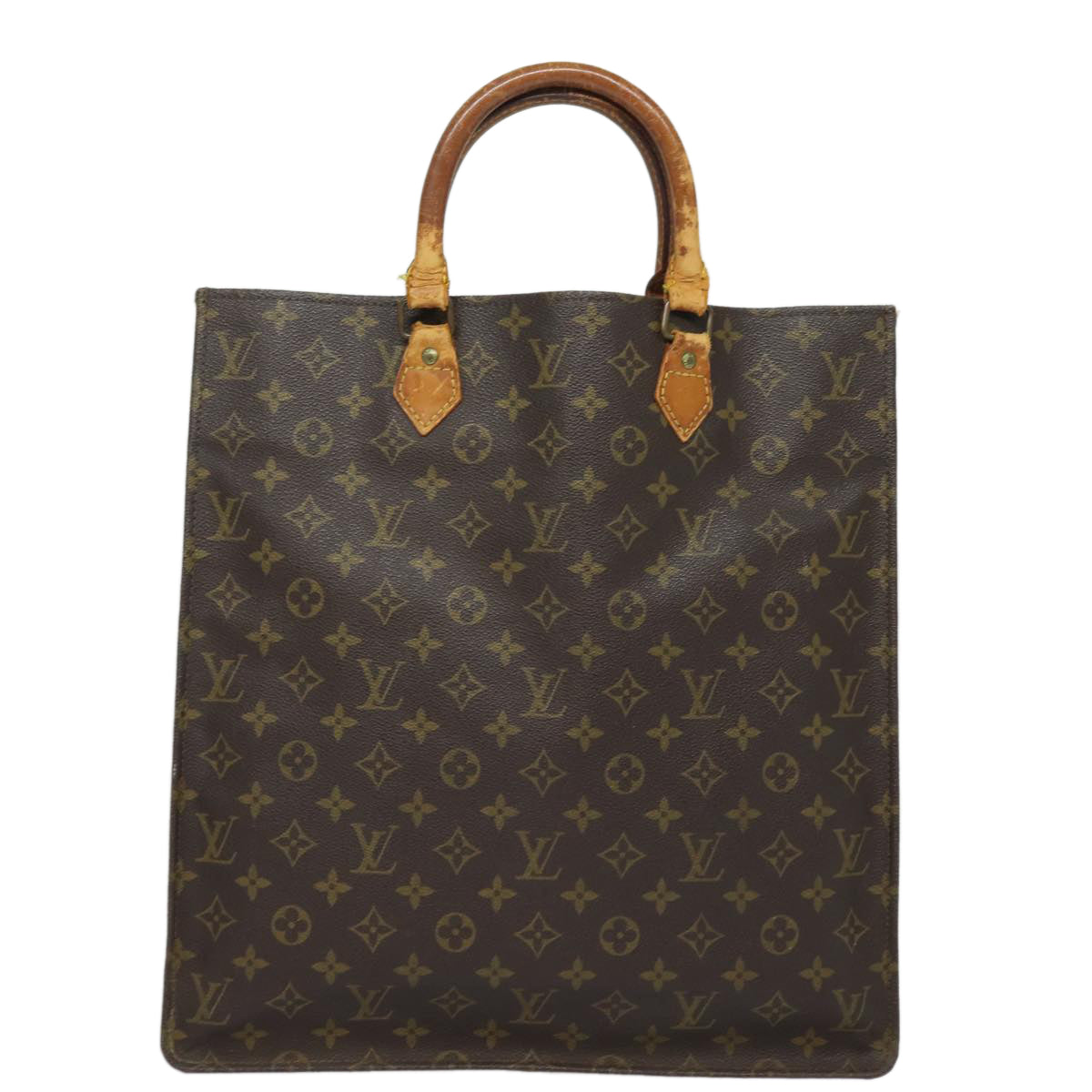 LOUIS VUITTON Monogram Sac Plat Hand Bag M51140 LV Auth 82089 - 0