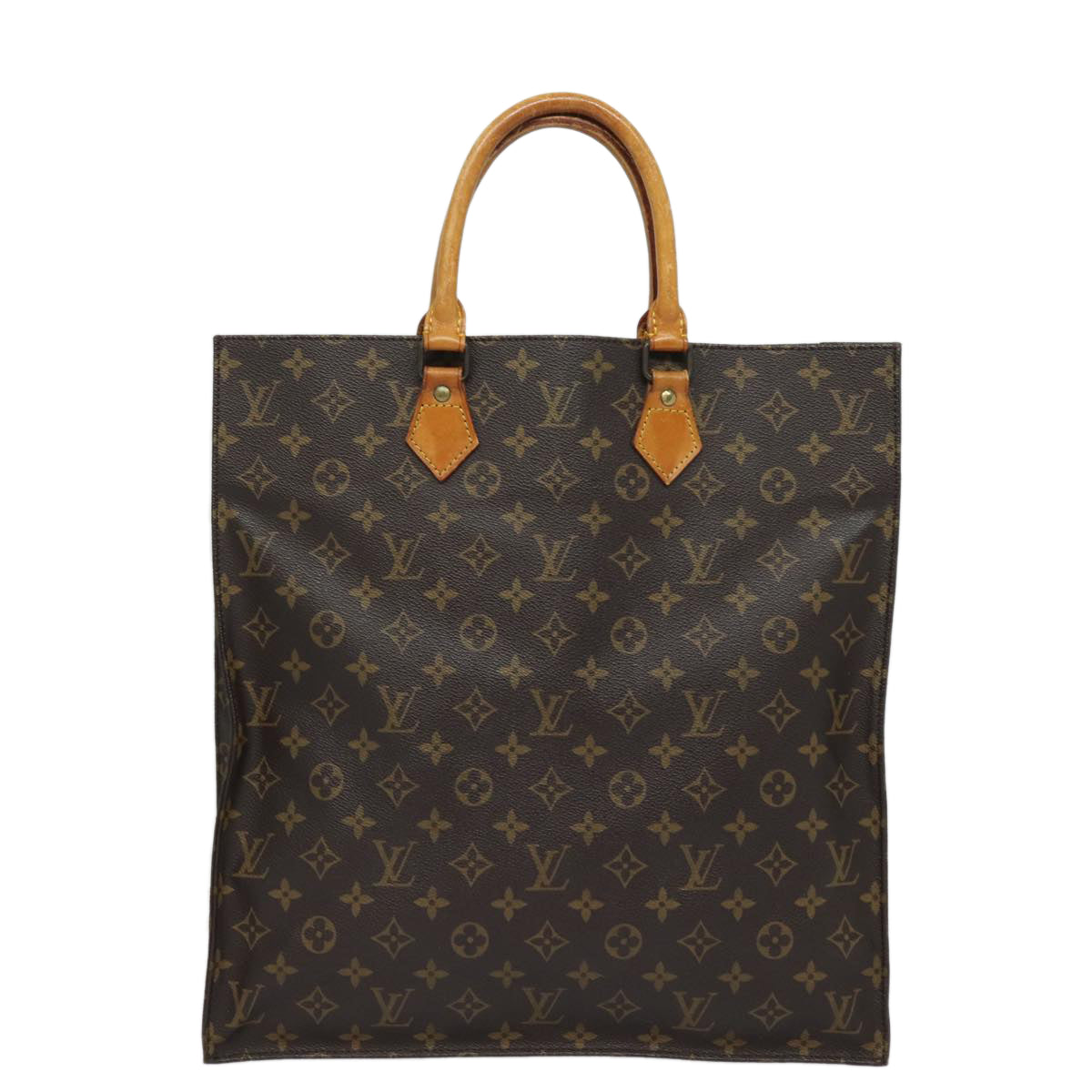 LOUIS VUITTON Monogram Sac Plat Hand Bag M51140 LV Auth 82090 - 0