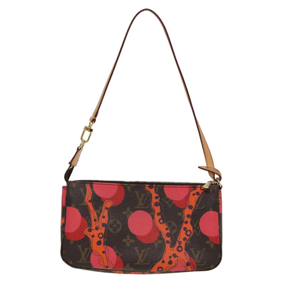 LOUIS VUITTON Monogram La Mage Pochette Accessoires Red M41604 LV Auth 82094