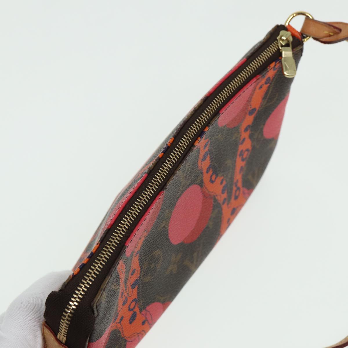 LOUIS VUITTON Monogram La Mage Pochette Accessoires Red M41604 LV Auth 82094