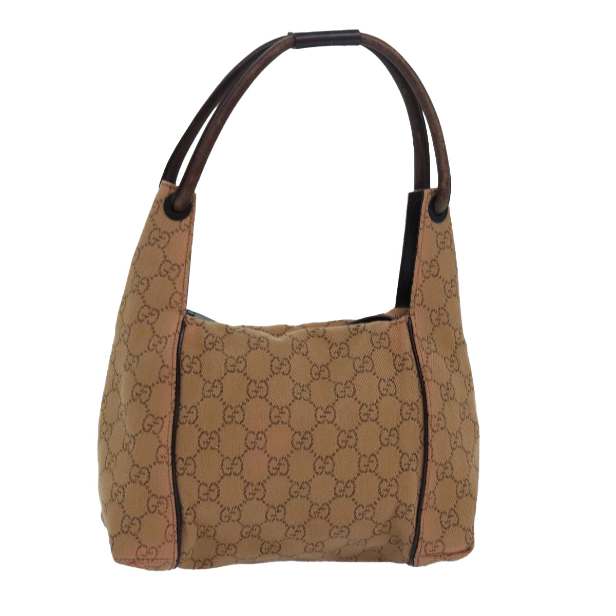 GUCCI GG Canvas Shoulder Bag Beige 101333 Auth 82099