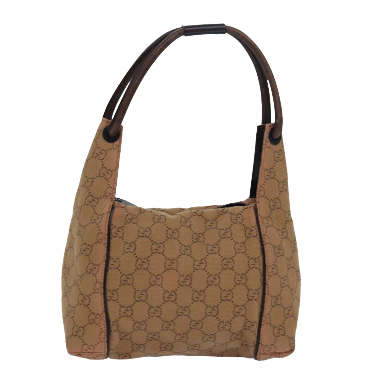 GUCCI GG Canvas Shoulder Bag Beige 101333 Auth 82099