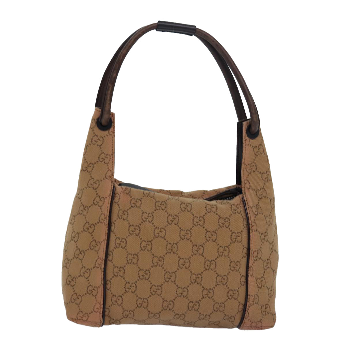 GUCCI GG Canvas Shoulder Bag Beige 101333 Auth 82099